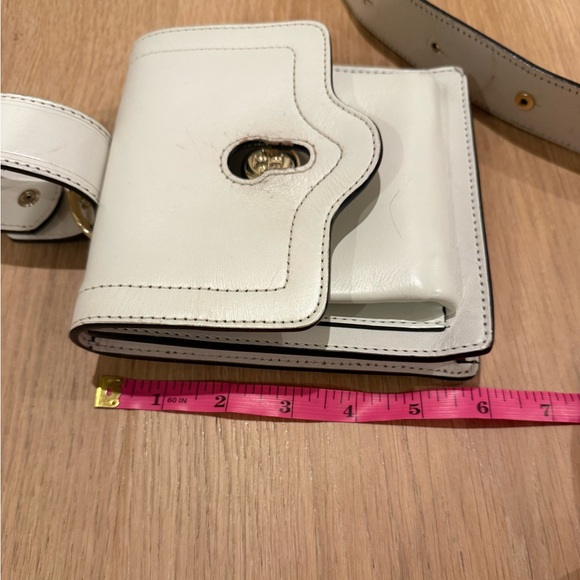 Tory Burch white leather belt waist bag fanny pack - Picture 12 of 15